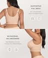 SHAPELLX Women's Wireless Mastectomy Compression Recovery Support Bra Top