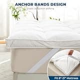 ROSE FEATHER Premium Goose Down & Feather Mattress Topper, Queen Size