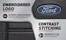 Plasticolor Ford Deluxe Embroidered Logo Premium Sideless Seat Cover, Black