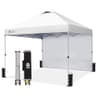 CROWN SHADES 10x10 Beach Canopy Tent with 1 Sidewall