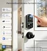 Veise VE017 Fingerprint Smart Door Lock Deadbolt with 8-in-1 Entry