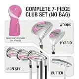 Wilson Tour Velocity Complete Women's Golf Club Set with Durable Cart Bag