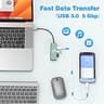 ShineeKee 4-in-1 USB-C Desktop Hub with 4K HDMI Output and 100W Power Delivery