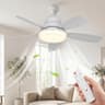 XIGUCUCN 24-Inch Oversized DC Motor Socket Fan Light with 2,500 Lumens