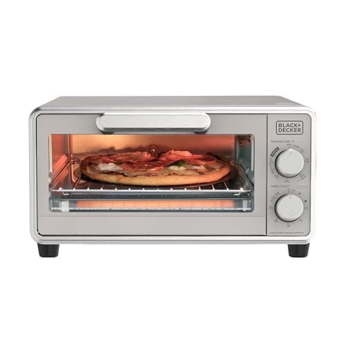 BLACK+DECKER Crisp N Bake 4-Slice Air Fry Toaster Oven With Knob Controls