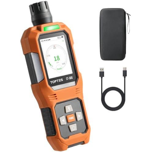 TOPTES CT-580 Portable Carbon Monoxide Meter with TFT Display and Light