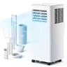EUHOMY 8,000 BTU 4-in-1 Portable Air Conditioner with Dual Drain Ports