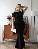 YMDUCH Elegant Sleeveless Off-Shoulder Mermaid Silhouette Formal Evening Gown