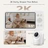 Bonoch 5.5-Inch 2K Video Baby Monitor with 240-Hour Standby & Smart Detect