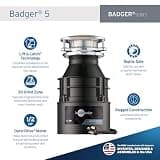 InSinkErator Badger 5 1/2 HP Continuous Feed Kitchen Garbage Disposal w/ Cord