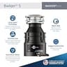 InSinkErator Badger 5 1/2 HP Continuous Feed Kitchen Garbage Disposal w/ Cord