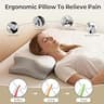 Ylekto Ergonomic Slow-Rebound Memory Foam Cervical Neck Pillow for Pain Relief