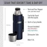 Stanley Heritage Classic Vacuum Bottle with Handle, 1.1 Quart Capacity