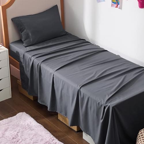 Bedsure Twin XL 3-Piece Dorm Bedding Sheet Set, Cooling Microfiber & Oeko-Tex Certified