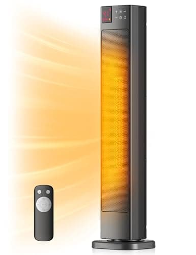 Pelonis PHF15RSAPH30 30-Inch Ceramic Tower Heater with 75° Oscillation