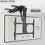 VIVO Smart Electric Flip-Down Ceiling TV Mount with Voice and App Control