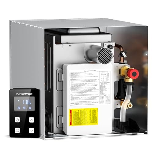 Kingrver 65,000 BTU RV Tankless Water Heater with Active Freeze Protection