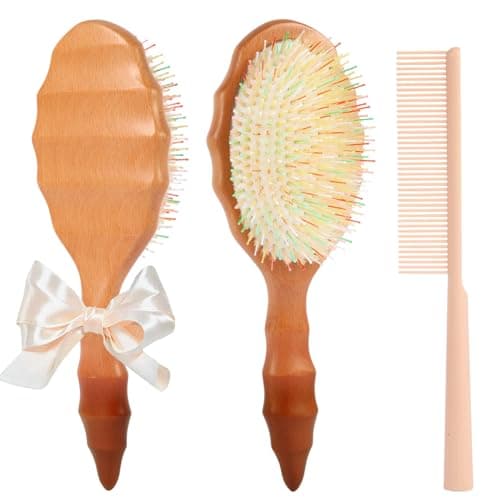 Boar Bristle Loop Hair Extension Brush for Detangling and Frizz Control