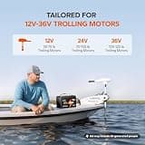 Litime 12V 100Ah LiFePO4 Trolling Motor Deep Cycle Battery Group 31, 2-Pack Set