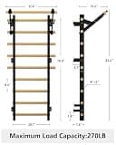 Cofiyard Swedish Ladder Wall Gym with Comprehensive Exercise Straps Package