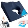 FoKon Gel Wheelchair Seat Cushion for Extended Pressure Relief and Bed Sores