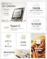 ACEMAGIC K1 Mini PC, Intel Core i5-12600H, 16GB DDR4 RAM, 512GB PCIe SSD Storage