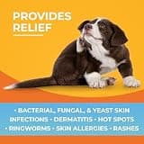 Paw Science Antibacterial & Antifungal Medicated Dog & Cat Wipes, 100 Count