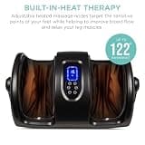 Best Choice Products Heated Shiatsu Foot Massager with 360-Degree Handle