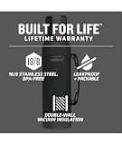 THERMOS Stainless King Vacuum-Insulated Beverage Bottle, 40 Ounce Size