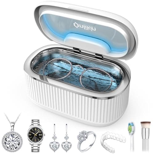 onlikin 35W Customizable Ultrasonic Cleaner, 20oz Capacity with Degassing Cycle
