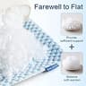 EASELAND Firm Queen Size Adjustable Shredded Memory Foam Pillows Set of 2