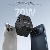 EPICKA TA-105 Pro GaN Universal Travel Adapter with 70W PD Fast Charging