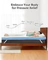 PERLECARE 3-Inch Dual-Layer Firm Gel & Bamboo Charcoal Mattress Topper