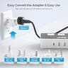 Key Power 230W Step Down Travel Voltage Converter with 18W USB-C PD Port