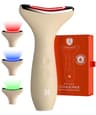 REVO Genie Depuffing Sculpting Facial Massager with Red, Blue, and Green Light Modes