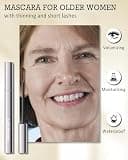 60 Plus Cosmetics Hypoallergenic Tubing Mascara for Mature Women (Brown)