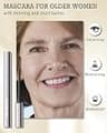 60 Plus Cosmetics Hypoallergenic Tubing Mascara for Mature Women (Brown)