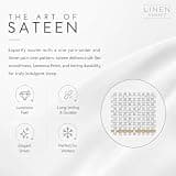 Linen Closet 1200 Thread Count Ultra Soft Cotton Blend Sateen 4-Piece Queen Sheet Set