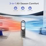 Faryuan 31.5-Inch 3-in-1 Bladeless Tower Fan, Space Heater, and Air Purifier