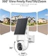 Dual-Band WiFi 2K Solar Security Camera System with AI Detection, 4-Camera Kit