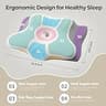 Ylekto Ergonomic Slow-Rebound Memory Foam Cervical Neck Pillow for Pain Relief
