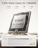 ACEMAGIC K1 Mini PC, Intel Core i5-12600H Processor, 32GB RAM, 1TB SSD
