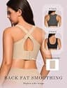 OEAK Women's Wireless Jelly Bra Plus Size Supportive Seamless Everyday Bra