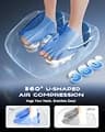 KINGJOY 2026 Upgraded Deep Kneading Shiatsu Foot Massager with Heat