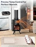 Dr. Infrared DR-991 Portable Electric Fireplace Space Heater with Humidifier