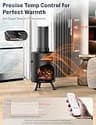 Dr. Infrared DR-991 Portable Electric Fireplace Space Heater with Humidifier