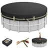 ZhenXingCheng 15-Foot 500D High-Density Oxford Extreme Wind Round Pool Cover