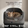 ABRCT Open Top L1 Self Cleaning Litter Box with Advanced Anti-Pinch Tech