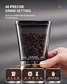 SHARDOR Professional Electric Conical Burr Coffee Grinder with Precision Timer
