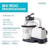 INTEX Krystal Clear 1500 GPH Sand Filter Pump System with Built-In Automatic Timer